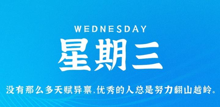 9月28日，星期三，在这里每天60秒读懂世界！