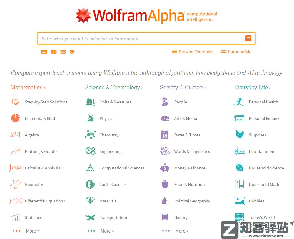 WolframAlpha(数学搜索引擎)-1 WolframAlpha(数学搜索引擎)