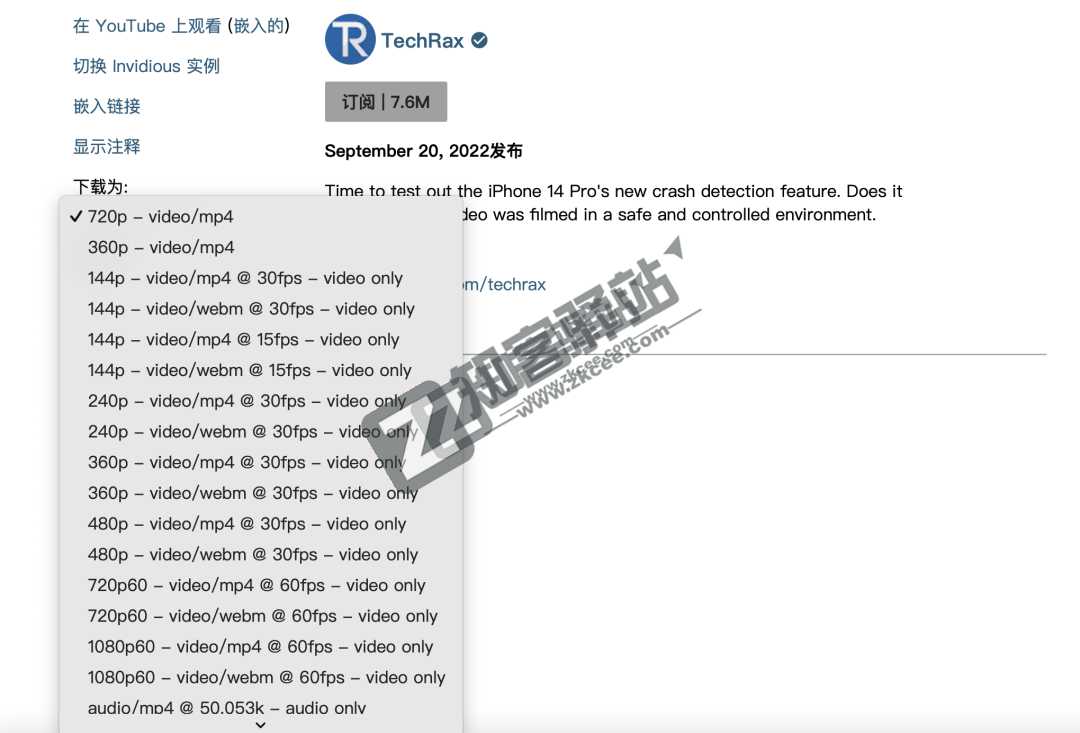 Invidious（YG视频）