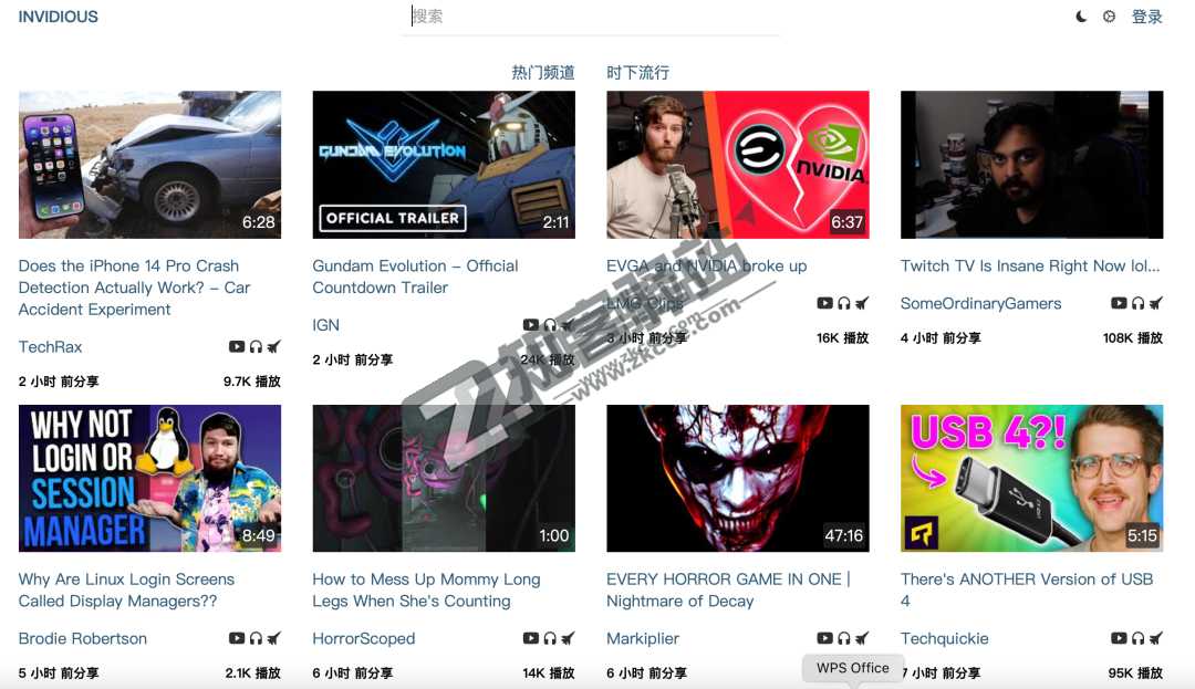 Invidious（YG视频）