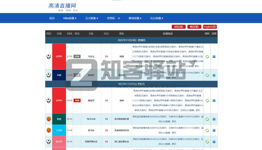 体育赛事、现场直播、整理10个体育直播网站