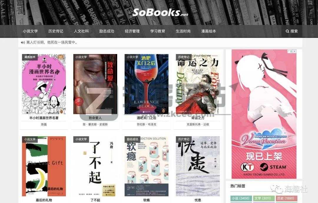 免费电子书网站大全-2 免费电子书网站大全