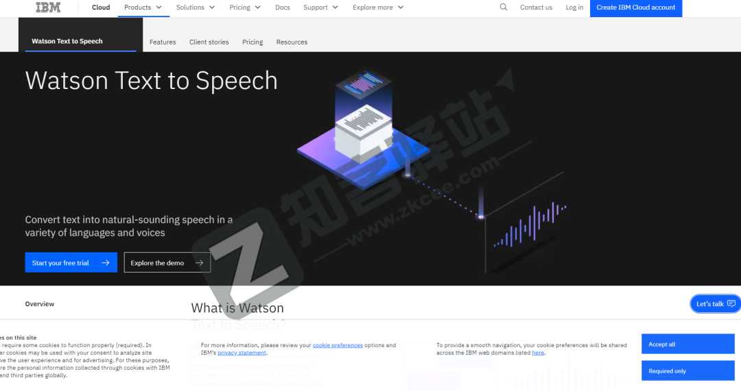 IBM Watson文字转语音