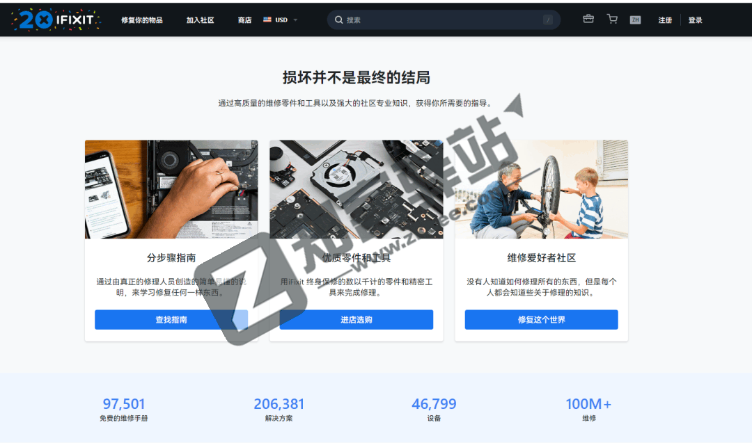 iFixit免费修理手册