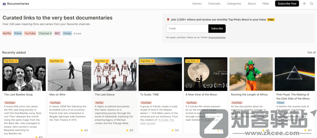 Rocumentaries（纪录片）