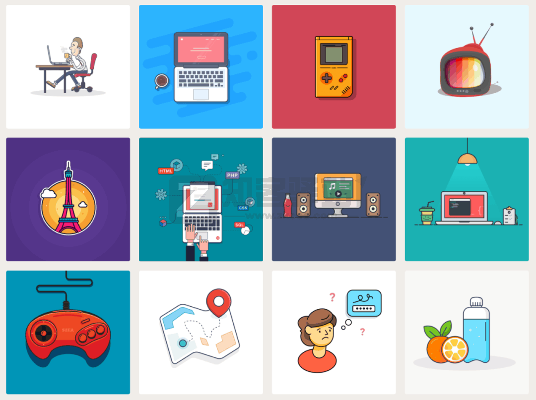 illlustrations插画作品