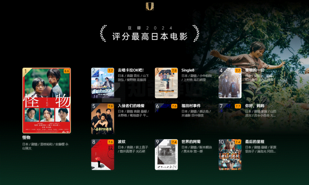 豆瓣2024年度电影榜单搜索