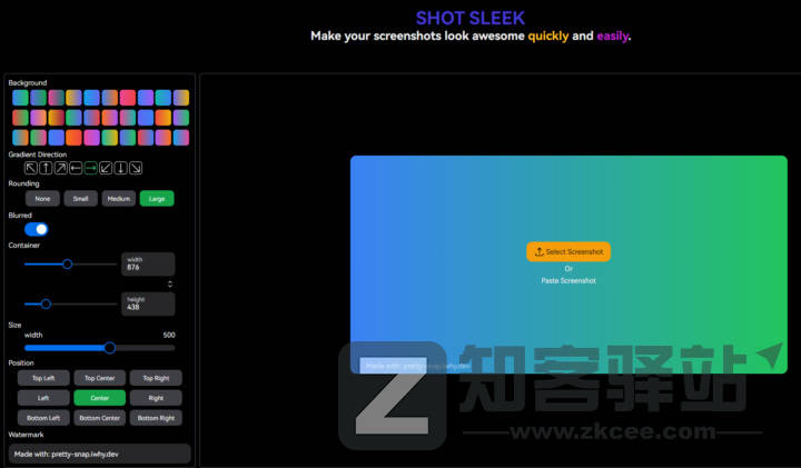 SHOT SLEEK截图美化