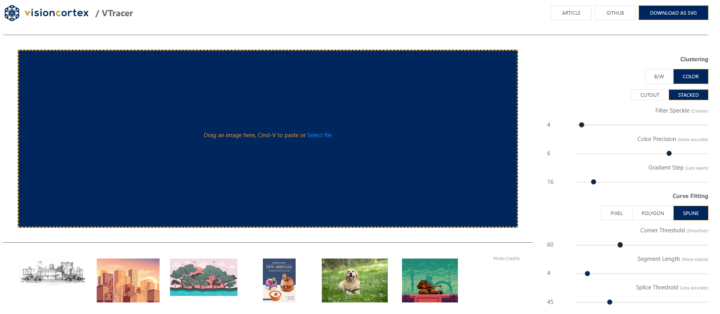 「图片转SVG网站」VTracer首测!5个参数让位图秒变矢量图,设计师速藏!-1 VTracer