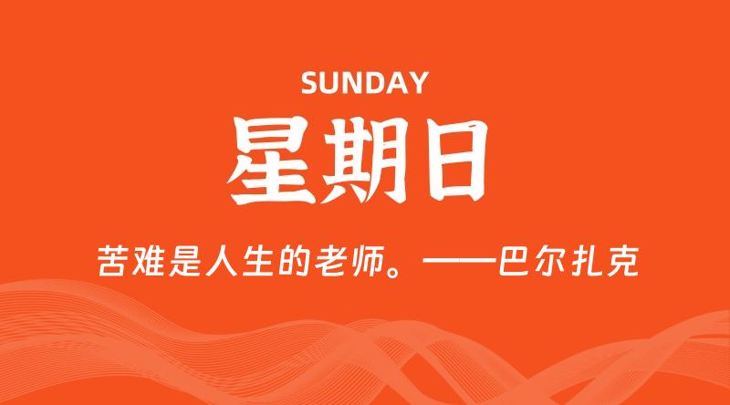 04月28日,星期日, 每天60秒读懂全世界!