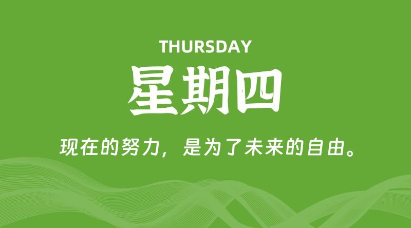 06月20日，星期四, 每天60秒读懂全世界！