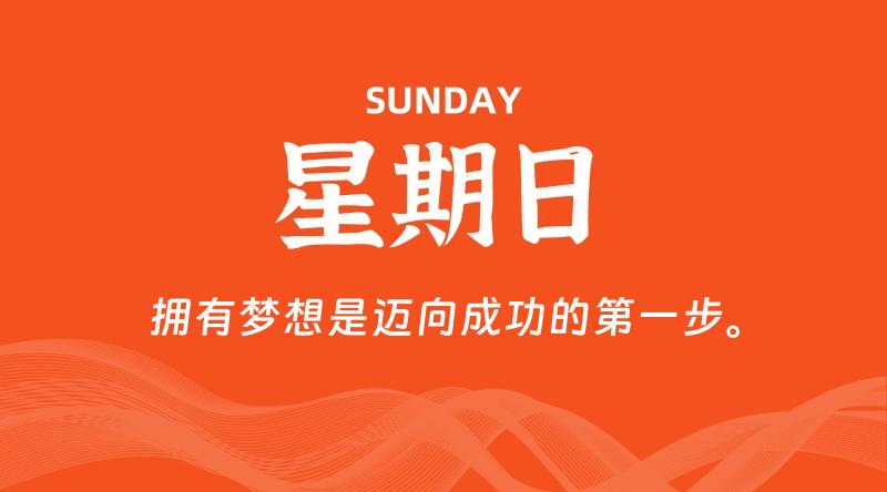 08月10日，星期日, 每天60秒读懂全世界！
